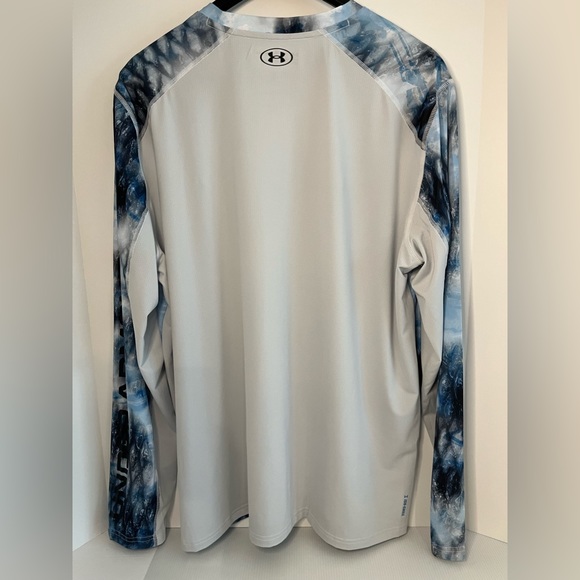 Under Armour Stretch wBreathable Mesh Back Long Sleeved Crew Neck Active Top - Picture 9 of 16